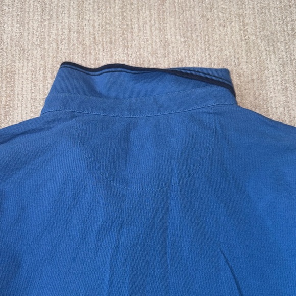 UNTUCKit Mens Size L Blue Pima Cotton Long Sleeve Polo Casual Shirt Top - Picture 10 of 10